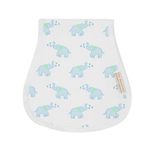 Load image into Gallery viewer, Oopsie Daisy Burp Cloth - Ebullient Elephant w/ Worth Ave White
