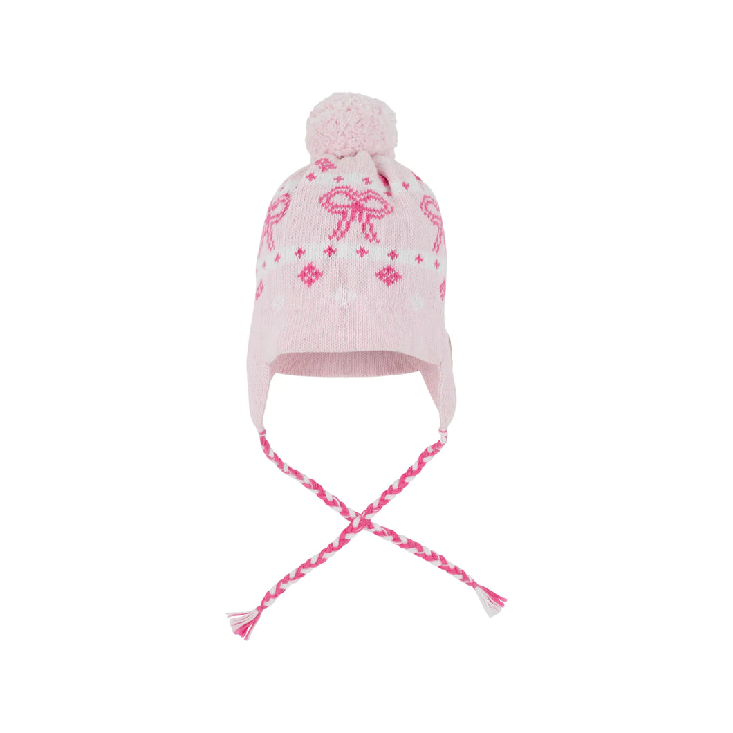 Parrish Pom Pom Hat - Palm Beach Pink w/ Hamptons Hot Pink - Bows