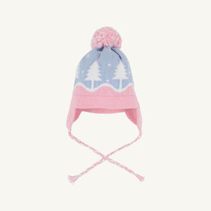 Parrish Pom Pom Hat - Beale Street Blue w/ Palm Beach Pink - Trees