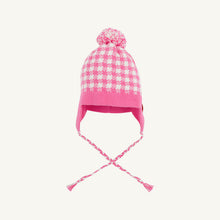 Load image into Gallery viewer, Parrish Pom Pom Hat - Hamptons Hot Pink &amp; Palmetto Pearl Gingham
