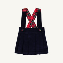 Load image into Gallery viewer, Pearl Prep Skirt Set - Nantucket Navy w/ Society Prep Plaid - Corduroy
