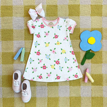 Load image into Gallery viewer, Penny&#39;s Play Dress - Little Gasparilla Garden w/ Sandpearl Pink
