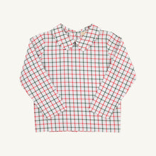 Load image into Gallery viewer, Peter Pan Collar Shirt - Old Town Tattersall - Long Sleeve - Woven
