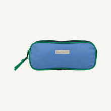 Load image into Gallery viewer, Peyton Pencil Pouch - Barbados Blue w/ Beale Street Blue &amp; Navy
