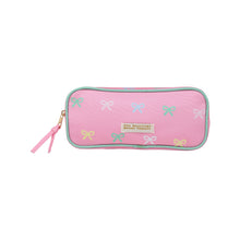 Load image into Gallery viewer, Peyton Pencil Pouch - Recess Ribbons w/ Palm Beach Pink
