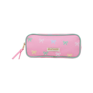 Peyton Pencil Pouch - Recess Ribbons w/ Palm Beach Pink