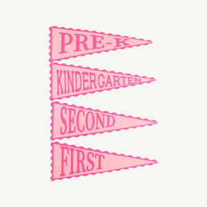 Picture Perfect Pennants - Blue or Pink