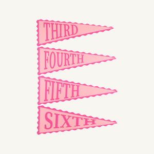 Picture Perfect Pennants - Blue or Pink