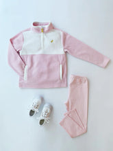 Load image into Gallery viewer, Hayword Half-Zip - Palm Beach Pink w/ Worth Ave White - Fleece
