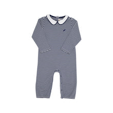 Load image into Gallery viewer, Potter&#39;s Playsuit - Nantucket Navy Stripe
