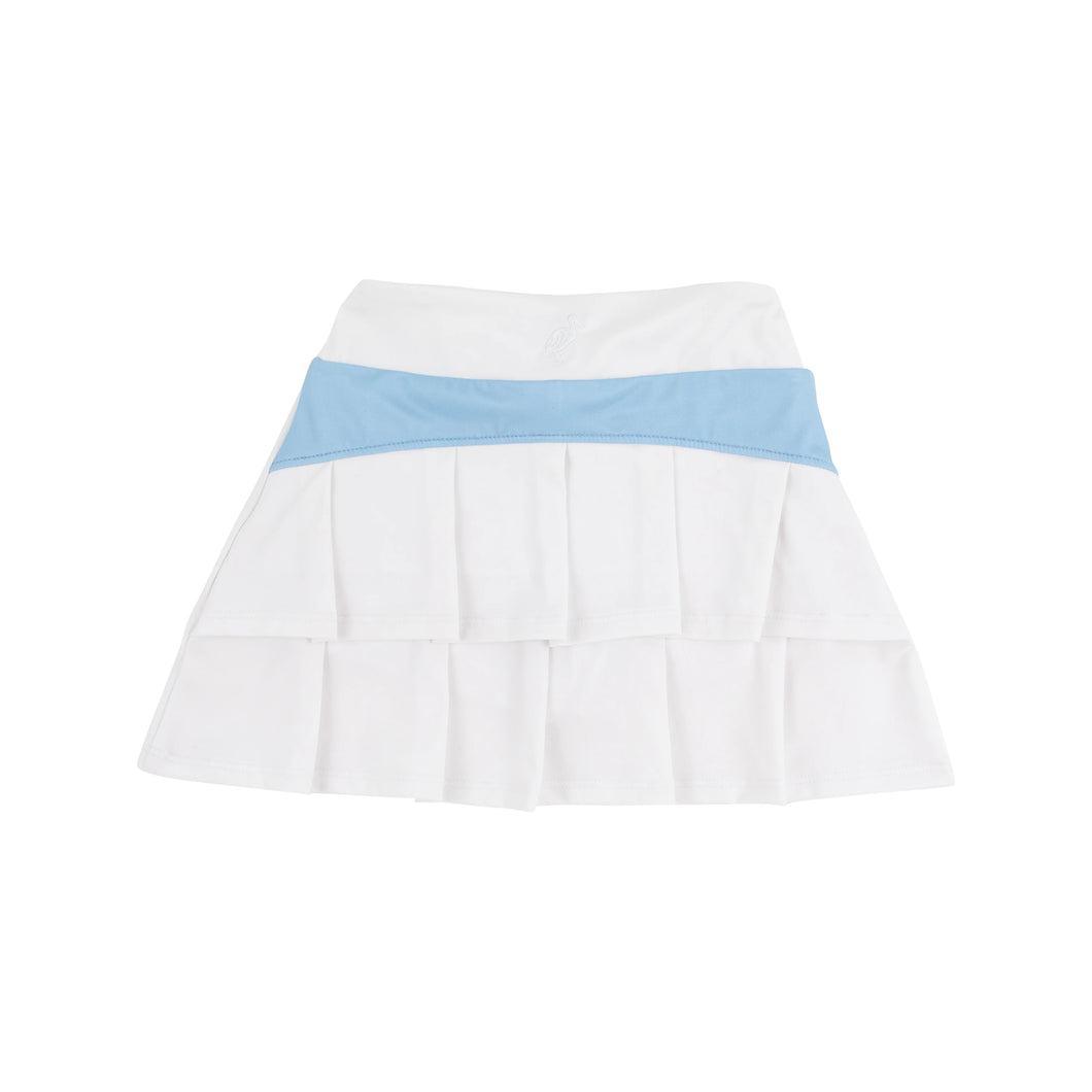 Prepletic® Cindy Skort - Worth Ave White w/ Beale Street Blue - Athletic