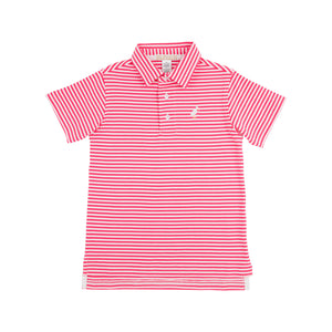 Prim & Proper Polo - Palm Springs Punch Stripe