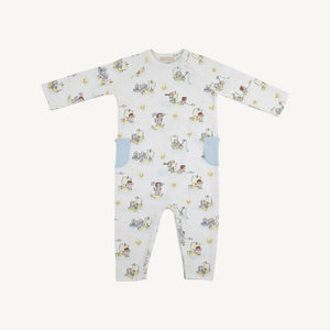 Rayburn Romper - S.S. Beaufort w/ Buckhead Blue - Pima