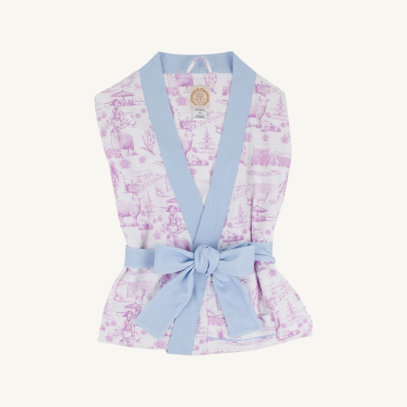 Ready or Not Robe - Lavender & Lambs w/ Beale Street Blue