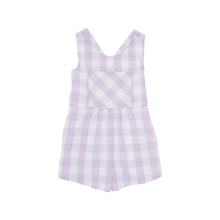 Load image into Gallery viewer, Reagan Romper - Lauderdale Lavender Chattanooga Check
