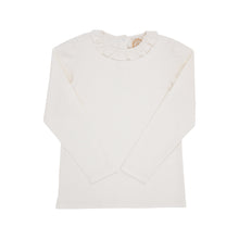 Load image into Gallery viewer, Reece Ruffle Top - Palmetto Pearl - Long Sleeve
