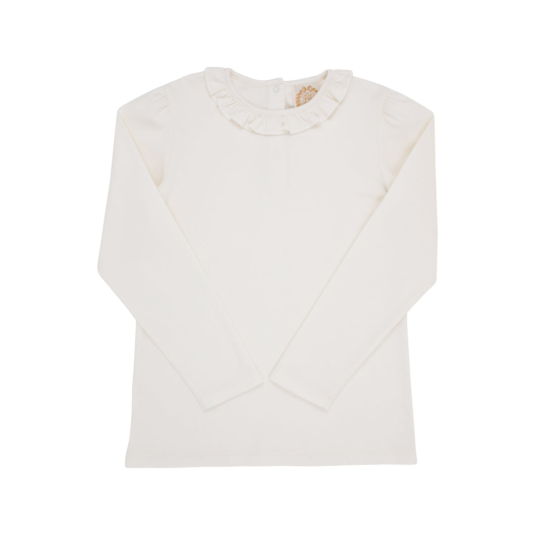 Reece Ruffle Top - Palmetto Pearl - Long Sleeve