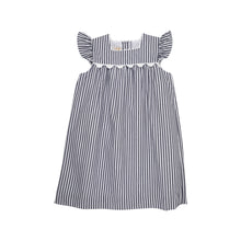 Load image into Gallery viewer, Rosemary Ric Rac Dress - Nantucket Navy Stripe
