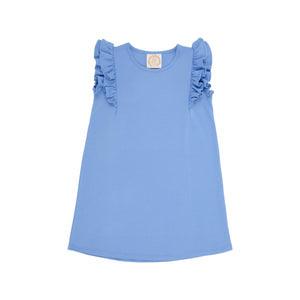 Ruehling Ruffle Dress - Barbados Blue - Pima