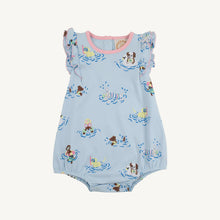 Load image into Gallery viewer, Ruehling Ruffle Bubble - Doggy Paddle w/ Sandpearl Pink - Pima
