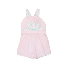 Load image into Gallery viewer, Ruthie Romper - Palm Beach Pink w/ Port Royal Rosebud
