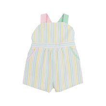 Load image into Gallery viewer, Ruthie Romper - Siesta Key Seersucker w/ Palm Beach Pink
