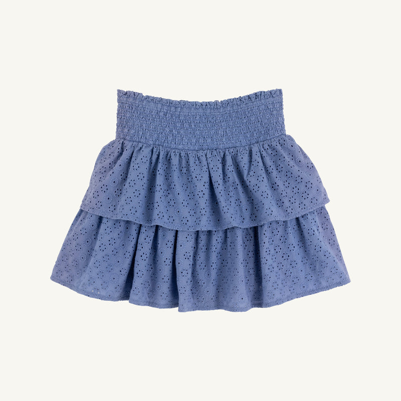 Ruthie Ruffle Skirt - Park City Periwinkle - Eyelet