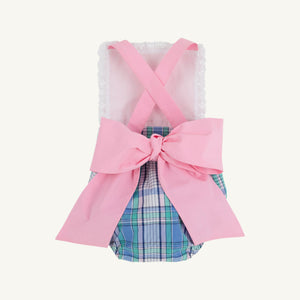 Sally Sunsuit - Lauderdale Pier Plaid w/ Pier Party Pink - Woven
