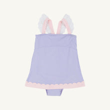Load image into Gallery viewer, Sanctuary Scallop Swimsuit - Lauderdale Lavender w/ Palm Beach Pink
