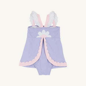Sanctuary Scallop Swimsuit - Lauderdale Lavender w/ Palm Beach Pink