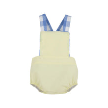 Load image into Gallery viewer, Sayre Sunsuit - Bellport Butter Yellow w/ Park City Periwinkle Check
