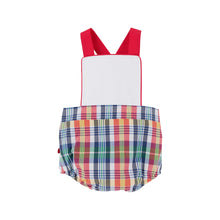 Load image into Gallery viewer, Sayre Sunsuit - Montpelier Plaid w/ Richmond Red
