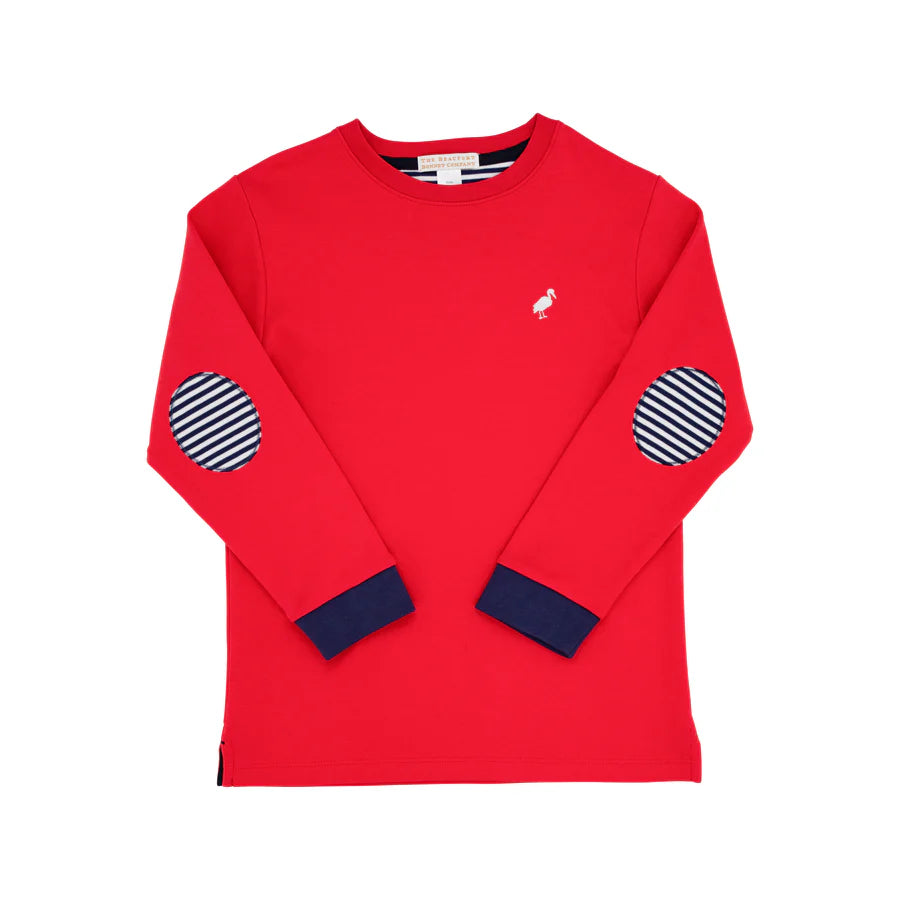 Scott Stadium Shirt - Richmond Red w/ Nantucket Navy