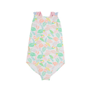 Seabrook Bathing Suit - Happy in Harbour Island w/ Palm Beach Pink & Buckhead Blue