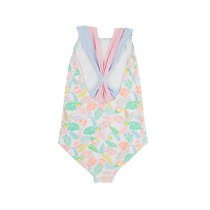 Seabrook Bathing Suit - Happy in Harbour Island w/ Palm Beach Pink & Buckhead Blue