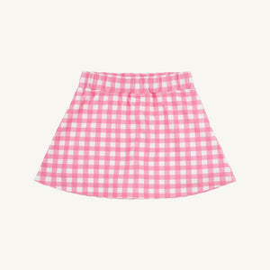 Searcy Skort - Hamptons Hot Pink Gingham - Knit