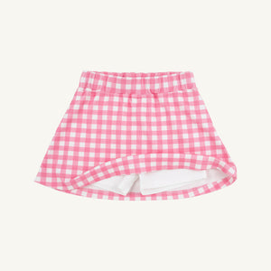 Searcy Skort - Hamptons Hot Pink Gingham - Knit