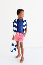 Load image into Gallery viewer, Seaton Sweater - Nantucket Navy &amp; Palmetto Pearl Stripe
