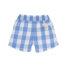Load image into Gallery viewer, Sheffield Shorts - Park City Periwinkle Check w/ Yellow Stork
