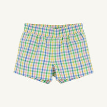 Load image into Gallery viewer, Sheffield Shorts - Primland Plaid w/ Barbados Blue
