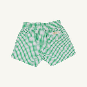 Sheffield Shorts - Kiawah Kelly Green Windowpane