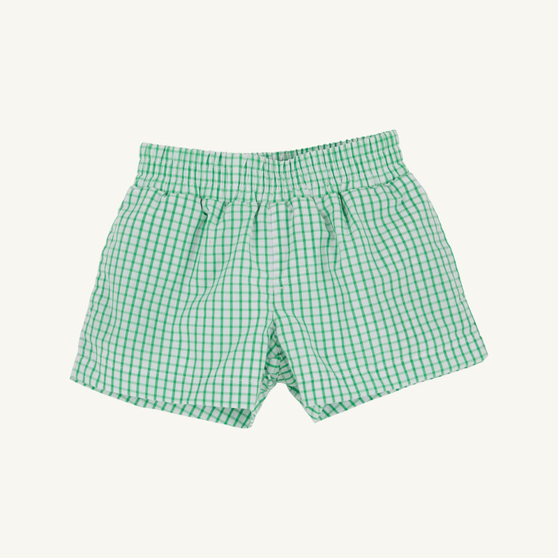 Sheffield Shorts - Kiawah Kelly Green Windowpane