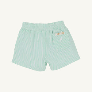 Sheffield Shorts - Grace Bay Green Seersucker