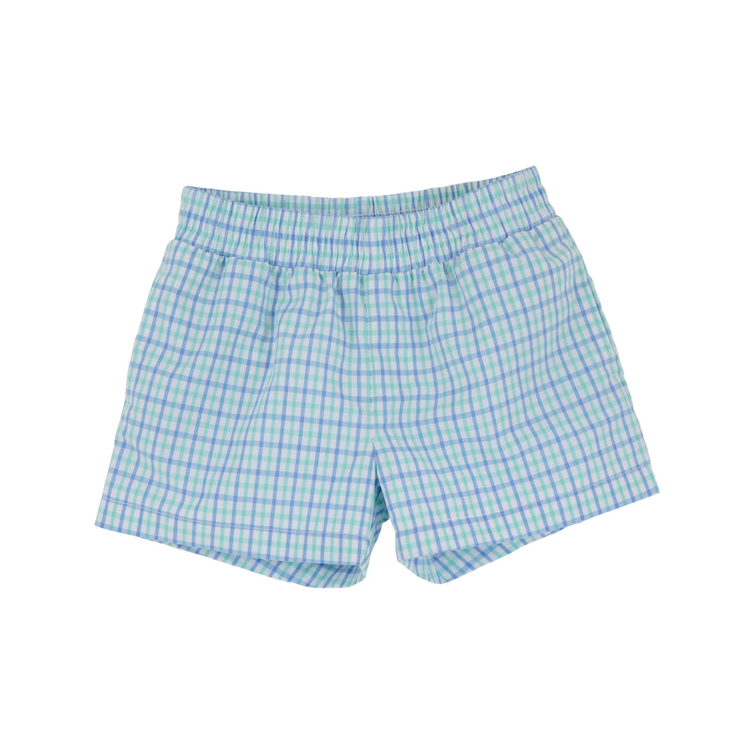 Sheffield Shorts - Sunrise Blvd Blue & Turks Teal Chandler Check