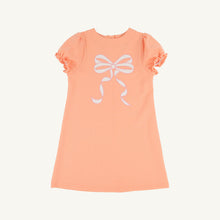 Load image into Gallery viewer, Eliza&#39;s Appliqué Dress - Seashore Sherbet w/ Pearl &amp; Pink - Bow - Short Sleeve
