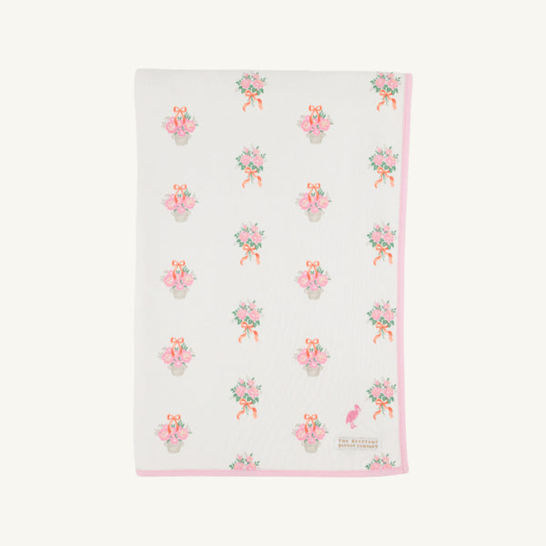 Silent Night Throw - Nonesuch Stems w/ Sandpearl Pink