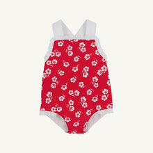 Load image into Gallery viewer, Sisi Sunsuit - Fairfax Flowers w/ Worth Ave White - Broadcloth
