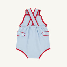 Load image into Gallery viewer, Skipper Sunsuit - Buckhead Blue w/ Richmond Red
