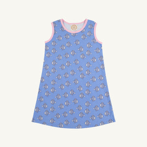 Polly Play Dress - Little Fishes w/ Pier Party Pink - Sleeveless
