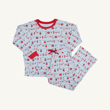 Load image into Gallery viewer, Snooze Button Set - Santa's Laundry Line w/ Richmond Red - Ladies
